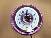 New Reproduction Vintage Arctic Cat Snowmobile Cat Logo Purple Neon Clock