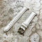 White Color Slim Elegant Soft Leather Band Strap for Fitbit Versa Smart Watch