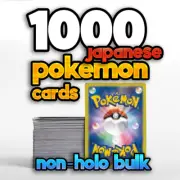 1000 Japanese Pokemon Cards - Bulk Lot Pack