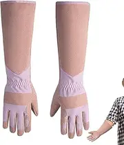 Women Garden Gloves - Breathable Hand Protector Thorn Proof Mitten - Comfortable Protective Gear Garden Tools for Pruning Planting Landscaping
