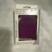 Sassy + Chic- Makeup Brush Cleaning Mitt - Purple New 03