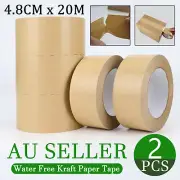 48mm Kraft Brown Paper Tape Picture Framing Packing Tape Self adhesive Craft DIY