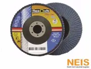 Flexovit Zirconia Flap Disc 125mm x 16mm 40 60 80 Grit Megaline Blue 2 & 10 PKs