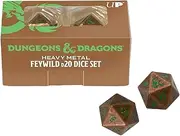 Ultra Pro Dungeons & Dragons Heavy Metal D20 Feywild Copper/Green Dice 2 Piece Set