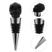 Wild Eye Designs Human Skull Alloy Wine Bottle Stopper Halloween Decorative Cork