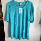 Logo by Lori Goldstein T Shirt Womens Medium Teal Tshirt Annabelle??