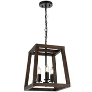 Dalton Pendant 3 Lights Country French Provincial Modern Timber Ceiling Telbix Lighting