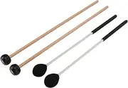 Marimba Mallet Set Medium Hard Yarn Head Rubber Mallets Percussion Bell Accessories for Playing Xylophone and Wooden Blocks