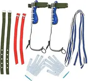 [WHAMVOX] Climbing Tree Tool Adjustable Tree Climbing Shoes Spikes Strong and Sturdy Wide Footpad for Height Stability