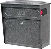 Mail Boss 7175 Townhouse Locking Wall Mount Mailbox, Galaxy