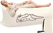 Air Chair Lounger | Inflatable Lounger Air Hammock | Beach Chair Couch Lightweight, Portable for Outdoor Use Camping & Beach Accessories