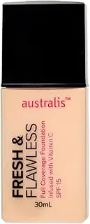 Australis Fresh & Flawless Full Coverage Foundation - Pearl