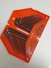30PCS Hex Allen Key Set with Case Metric SAE Imperial Standard