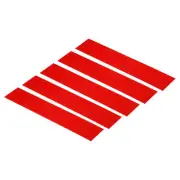 5Pcs 10"x2" Blank Engraving Name Plate Personalized Laser Printing Plate Red