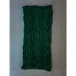 歐洲綠色毛線造型圍巾