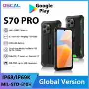 Global Version OSCAL S70 Pro IP68 Waterproof Cellphone Octa Core 4G+64GB 6580mAh