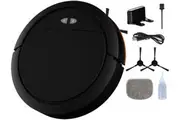 Robot Vacuum and Mop Combo Max 4000Pa Suction WiFi App Control Robot Vacuum Cleaner with Voice Prompt Self-Charging Sweeping Vacuuming Mopping 3-in-1 Wet and Dry Robotic Vacuum Cleaner for Pet Ha Black