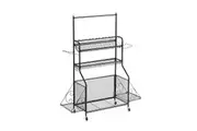 fitnessLAB 12 Rods Fishing Rod Holder for Garage Fishing Gear Tackle Cart Storage Organizer
