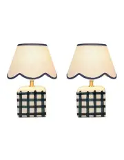 [Lexi Lighting] Romy Ceramic Table Lamp Set Of 2 in Blue