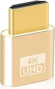 Wowfast HDMI Dummy Plug, HDMI Dongle Virtual Monitor Display Emulator 4K @ 60Hz for Windows Mac OSX Linux