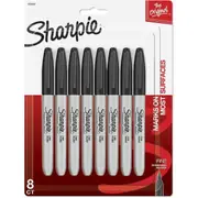 Sharpie Fine Point Permanent Marker 8 Pack - Black