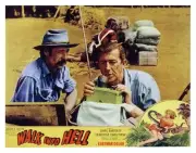 Walk Into Hell Lobby Card fom left Reg Lye Chips Rafferty 1956 Old Movie Photo