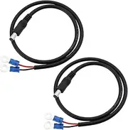 Be In Your Mind 2pcs DC 5.5mmx2.1mm Male to O Terminal Cable 18AWG O Ring Inner Diameter 5mm Wire Length 50cm for Switching Power Supply DC Electrical Equipment