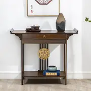 Vintage Hallway Console Table Foyer Entry Desk Couch Side Table with Lower Shelf