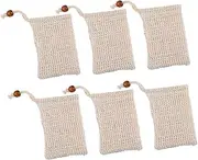 FRCOLOR 6 Pack Exfoliating Soap Mesh Bag Handmade Soap Storage Net Perfect for Bath Shower