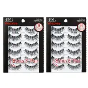 Ardell Wispies 113 Black, 6 Pairs x 2 Pack 6 Count (Pack of 2), White
