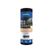 Coolaroo 1.83 x 8m Black All Purpose Sun Protection 90% UV Block Shade Cloth