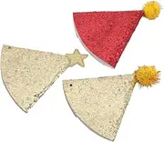 VERDANVERSE 3 Pcs Pet Birthday Hat Party Hats for Dogs and Cats Durable Material with Elastic Rope Bright Colors for Festive Celebrations