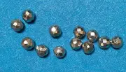 One dozen 925 sterling silver beads - space beads, faceted, 4 mm