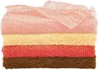 4 Pieces African Net Bath Sponge African Exfoliating Long Net Sponge Exfoliating