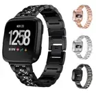 For Fitbit Versa 4/3/Sense 2/Sense Bracelet Watch Band Metal Strap Wrist