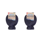 2x Eco Cloth Bathroom Glove Surface Cleaner Dual Sided Dirt/Grime Scrubber Denim