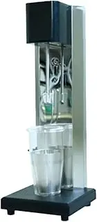 Commercial Milkshake Maker Electric Milk Shaker Machine 2 Speeds Stainless Steel Drinks Mixer with PC Cups and Milkshake Cups for Protein Drinks Smoothies Snow Milkshakes Cocktails 150W