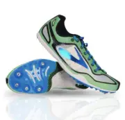 Brooks The Wire 2 Running Spikes Green Blue White Track Racing Distance 11.5