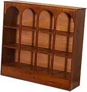 ＫＬＫＣＭＳ Vintage Countertop Cabinet Wood Organizer Shelf Decorative Multipurpose Desktop Display Display Case for Bedroom Countertops