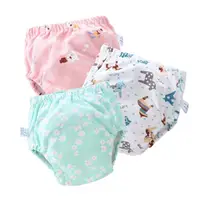 在飛比找momo購物網優惠-【JoyNa】寶寶學習褲6層紗布純棉兒童隔尿褲尿布褲(6件入