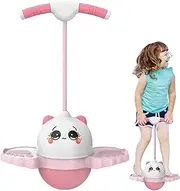 shpuuyy Kids Jumping Ball with Handle,Fun Balance Ball Trainer - Cartoon Animal Theme Jumping Toy for Boys Girls Indoor Outdoor Play Outside Activity
