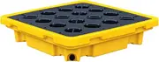 Spill-Proof Tray Oil Tank Spill Tray，Plastic Spill Platform, Stackable Modular Spill Containment Tray Platform with Drain Outlet, Can Stack Oil Drums Leak-Proof Polyethylene Pallet (Size : 7