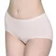【Swear 思薇爾】 絲芙麗2.0系列M-XXL素面中腰低衩三角女內褲(粉白色)