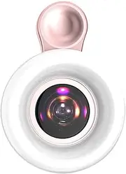 Phone Lens Camera - Selfie Lens for Phone, Portable Photography Phone | Smartphone Macro Lens Accessory, Macro Fill Light LED Fill Lamp for Ultra Bright Photo and Video Lighting