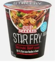 Nissin Cup Noodles Stir Fry Noodle Teriyaki Beef 6 Pack