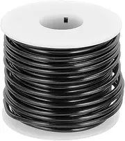 uxcell 9 Gauge Anodized Aluminum Craft Wire Bendable Bonsai Training Wire 56 Feet 3mm for Sculpting Crafts Wreath Floral Beading Jewelry Making, Black