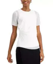 Donna Karan Chiffon-Overlay Top MSRP $195 Size XS # 5A 2000 NEW