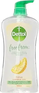 Dettol Free From Shower Gel Body Wash Antibacterial Citrus 950ml