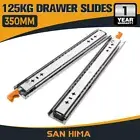 San Hima 2x 125kg Locking Drawer Slides / Runners 350mm 4wd Trailer Fridge Draw