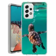 For Samsung Galaxy A23 5g A52 A53 TPU Case Cover+Glass(Baby Sea turtle)